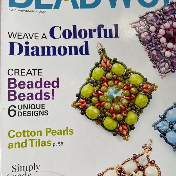 Beadwork Magazine Jewelry Crafting Book February March 2020 u Issue 2 Vol 23 - Picture 3 of 7